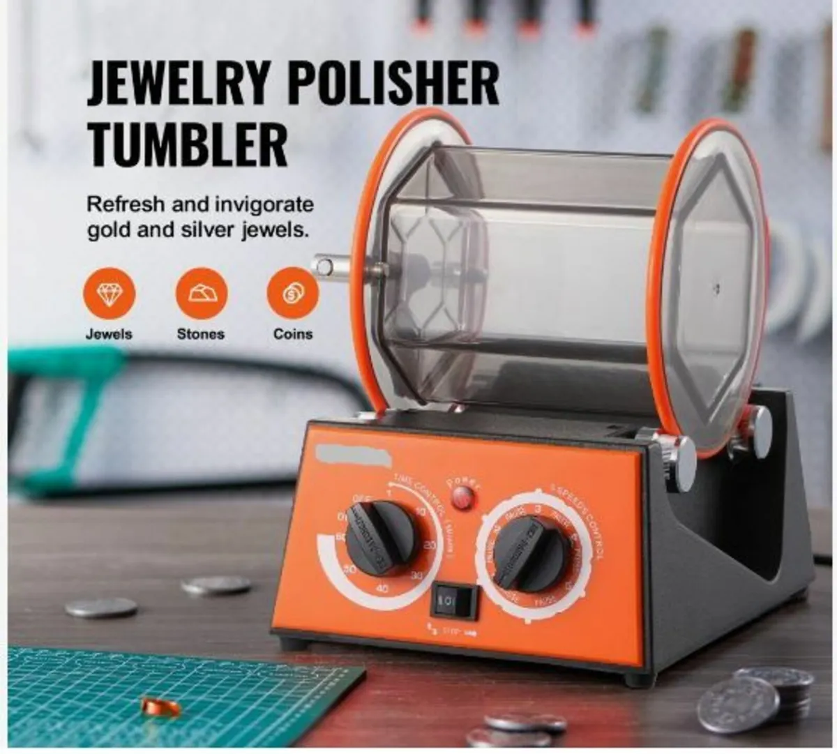 3kg Rotary Tumbler Surface Polisher Jewelry Polish - Image 3