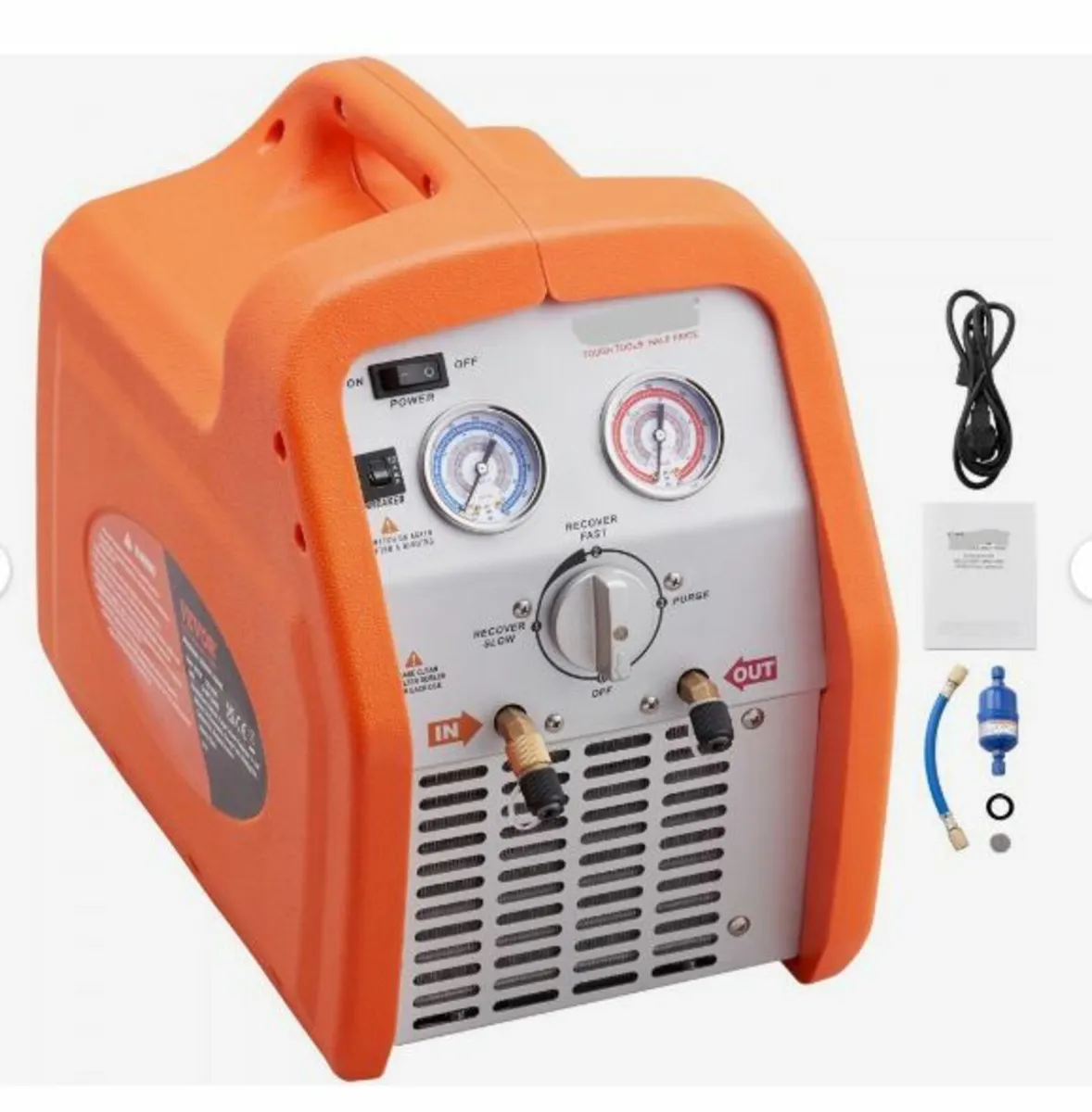 Portable 3/4 HP Refrigerant Recovery Machine - Image 1