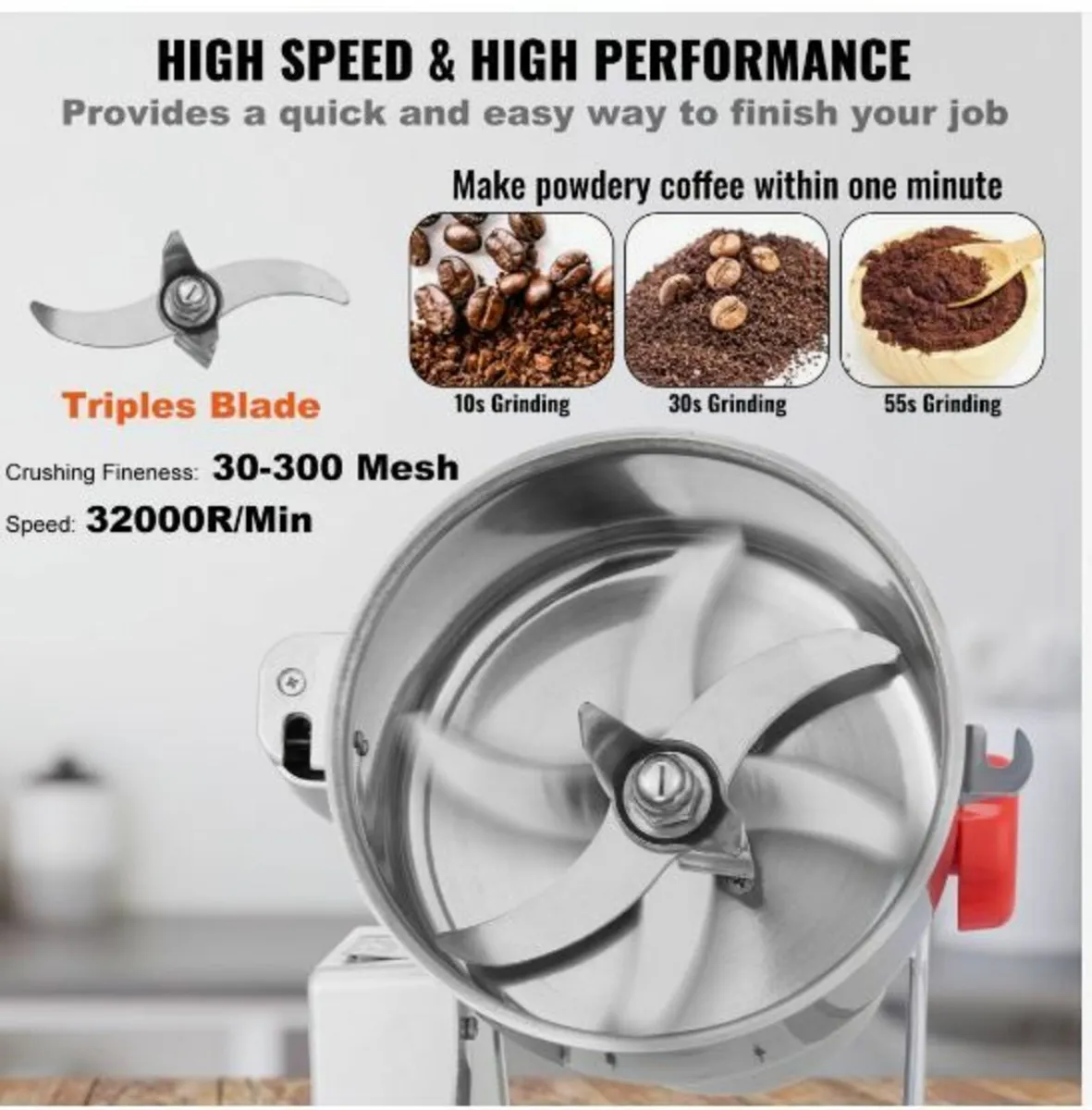 2500g Commercial Spice Grinder - Image 2