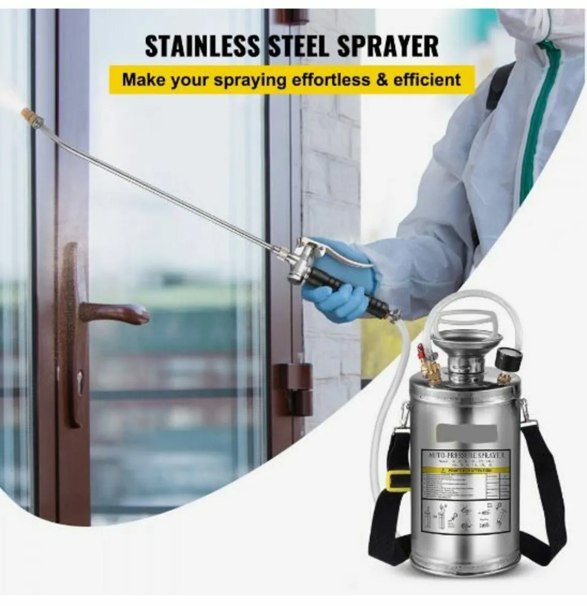 Stainless Steel Sprayer 6L Household - Image 3