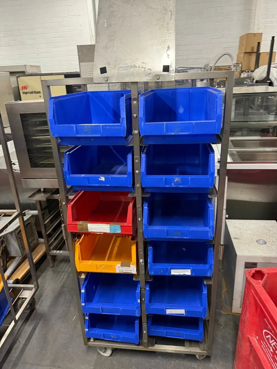 Trolleys, pallet wrappers, work benches, bins,vans - Image 3