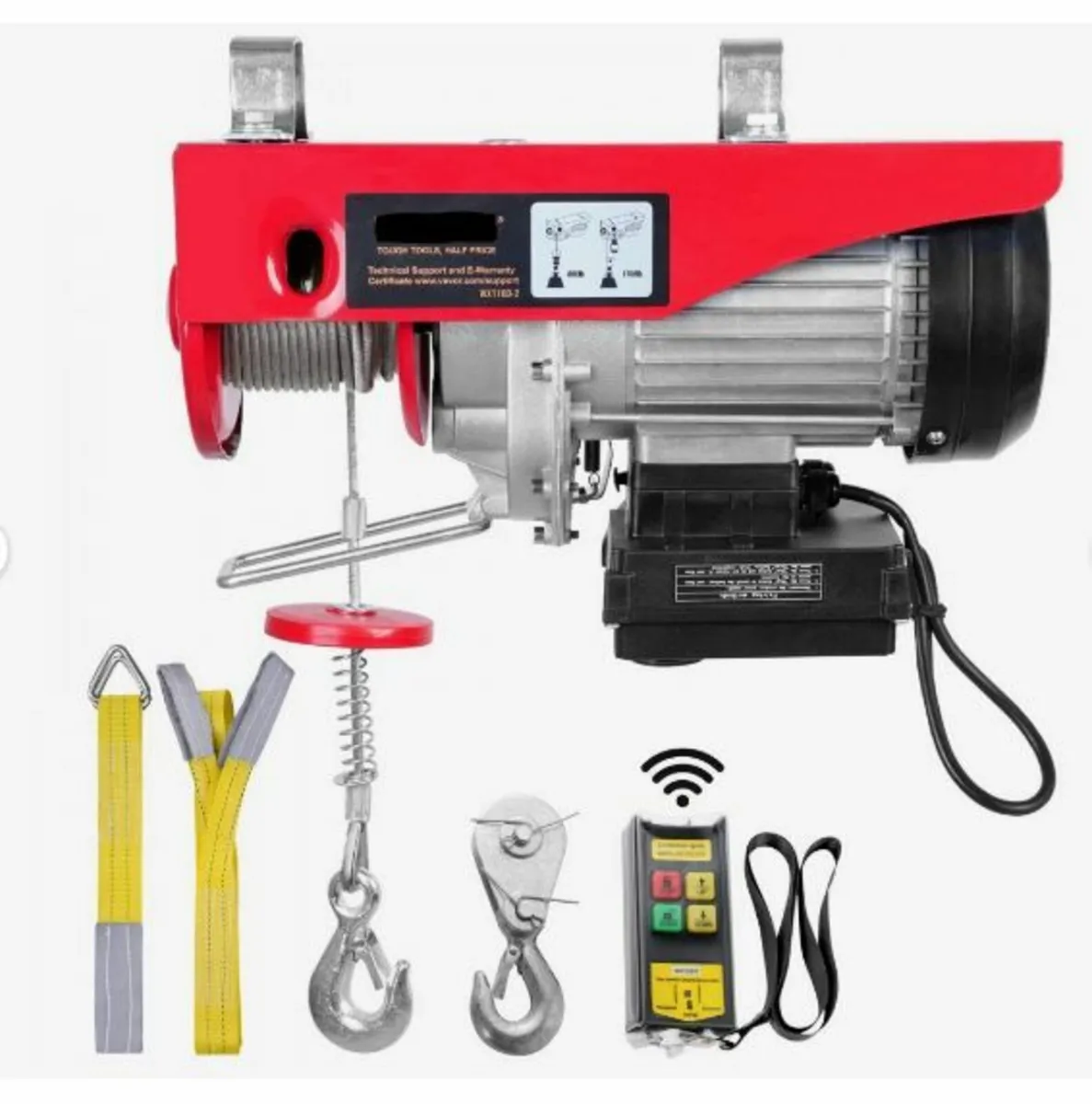 Electric Hoist, 1760 lbs Lifting Capacity, 1450W - Image 1