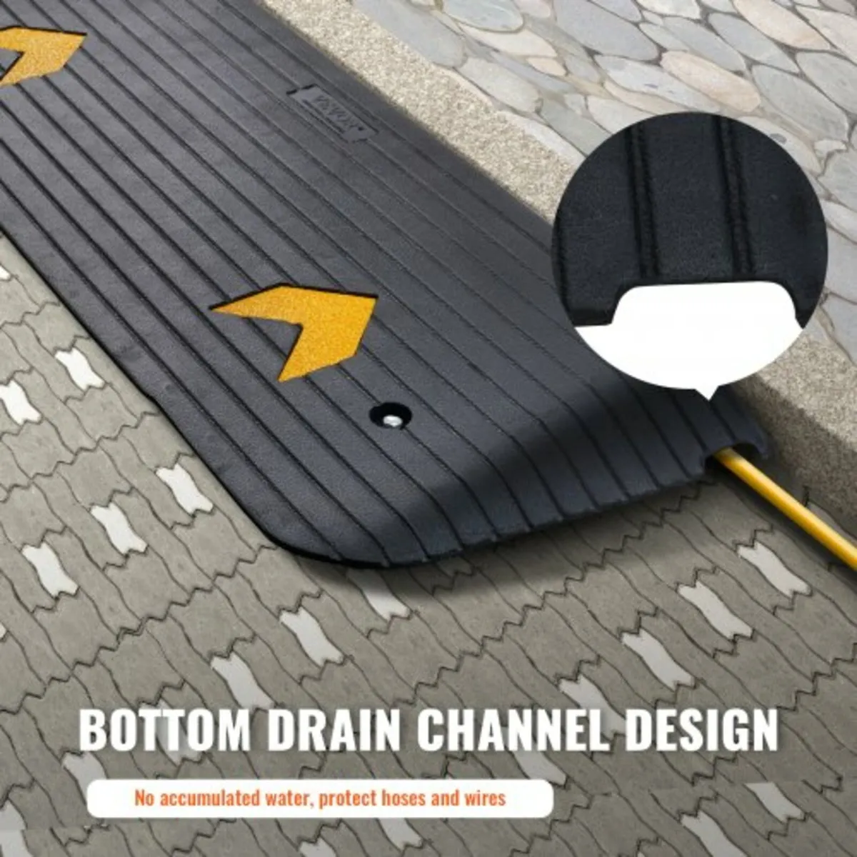 Upgraded Rubber Threshold Ramp, 1.5" Rise Wheelcha - Image 4
