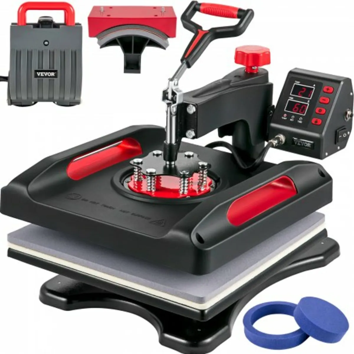 Heat Press Machine 15 x 15 Inch 360° Rotation Swin - Image 1