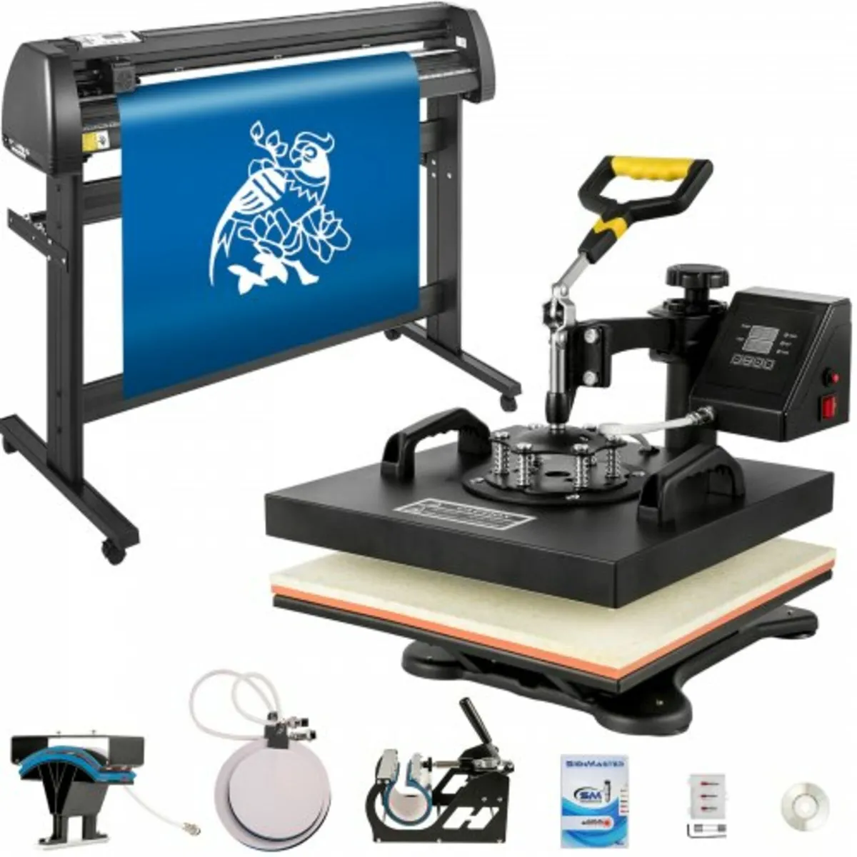 5 In 1 Heat Press 15"x15" Transfer Cap 53" Vinyl C - Image 1