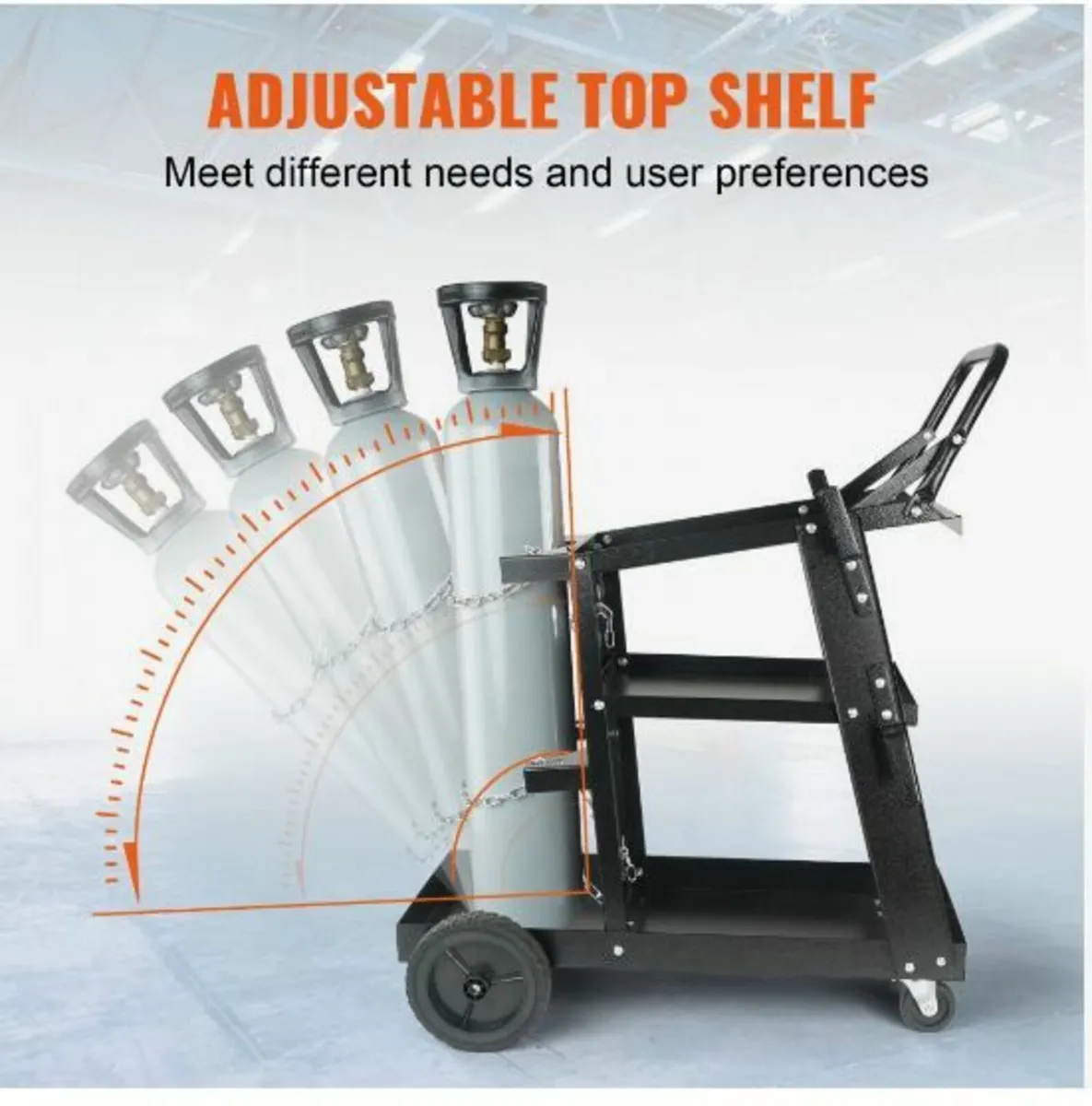 Welding Cart, 3-Tier Welder Cart Heavy Duty - Image 2