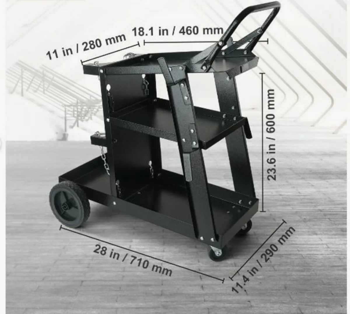 Welding Cart, 3-Tier Welder Cart Heavy Duty - Image 3