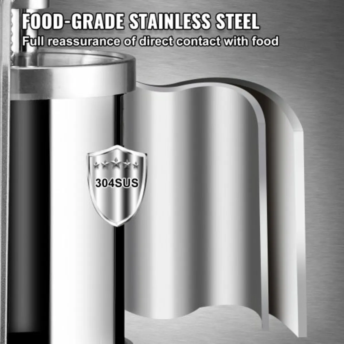 Sausage Stuffer, 5LBS/3L Capacity, 304 Stainless S - Image 3