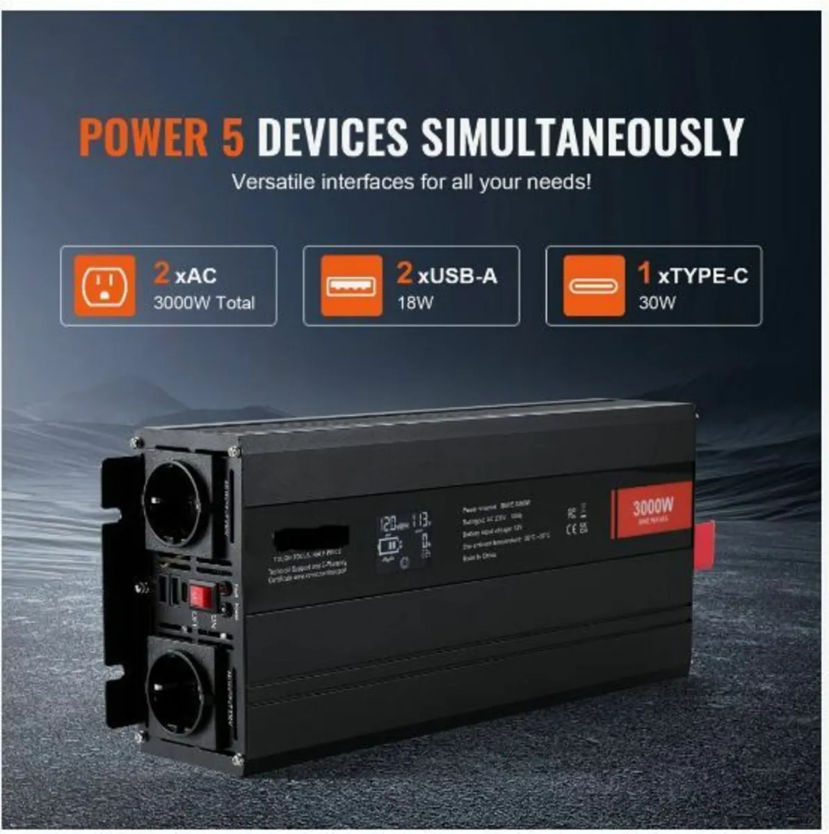 Pure Sine Wave Power Inverter 3000W - Image 4