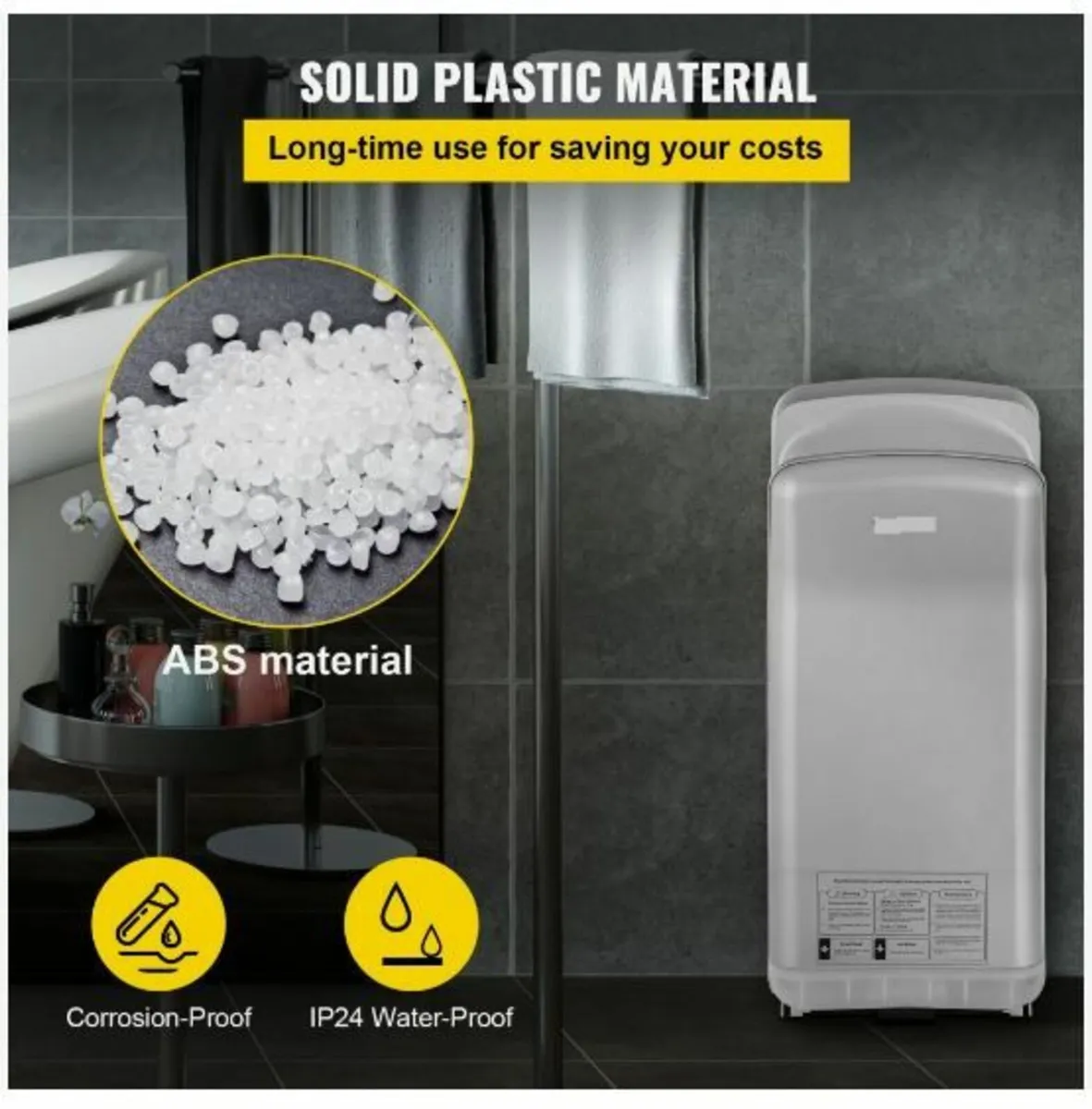 Jet Hand Dryer, Premium Electric Commercial Blade - Image 2