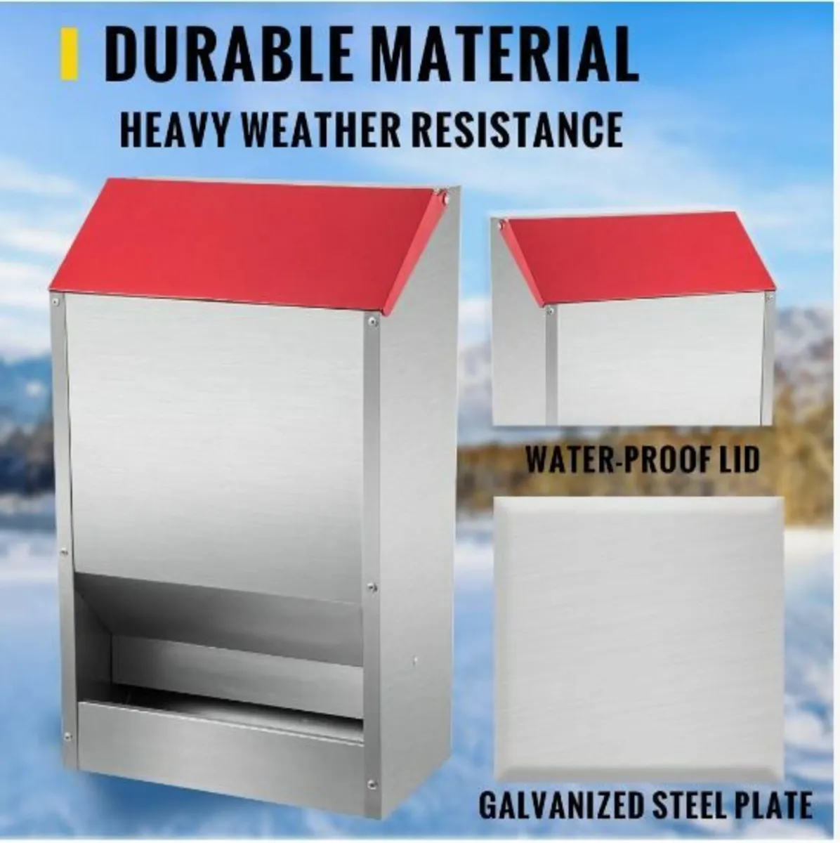 Galvanized Poultry Feeder Chicken - Image 3