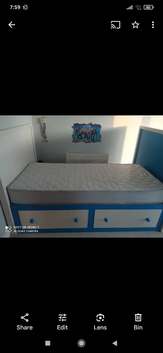 Bed . Small double 4ft - Image 1