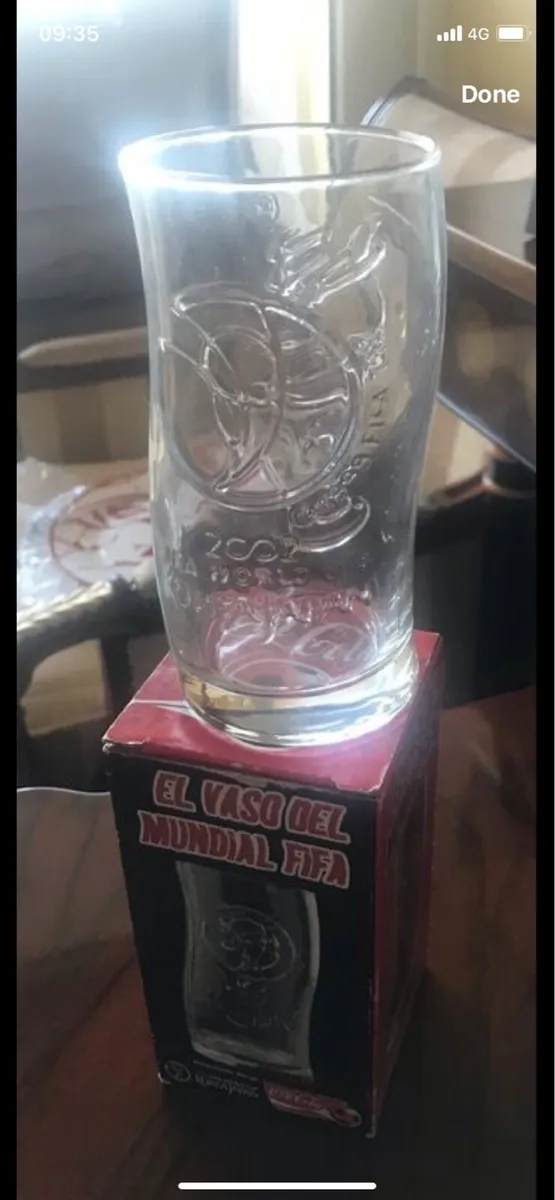 Vintage World Cup Coca Cola Glasses - Image 2