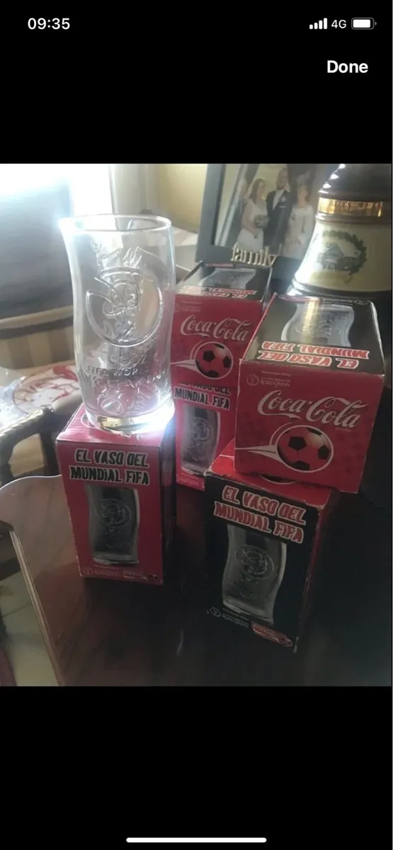 Vintage World Cup Coca Cola Glasses - Image 4