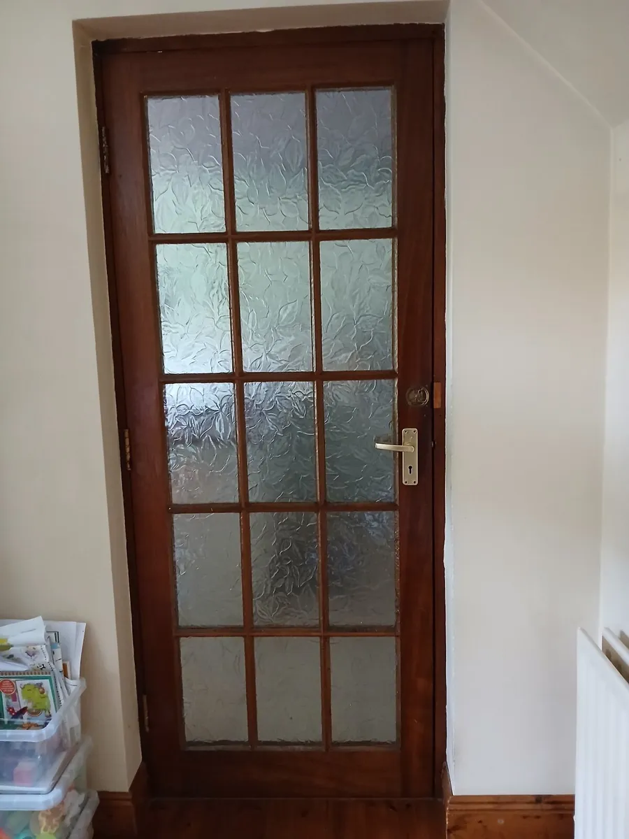Glass and wood interior door - Image 1