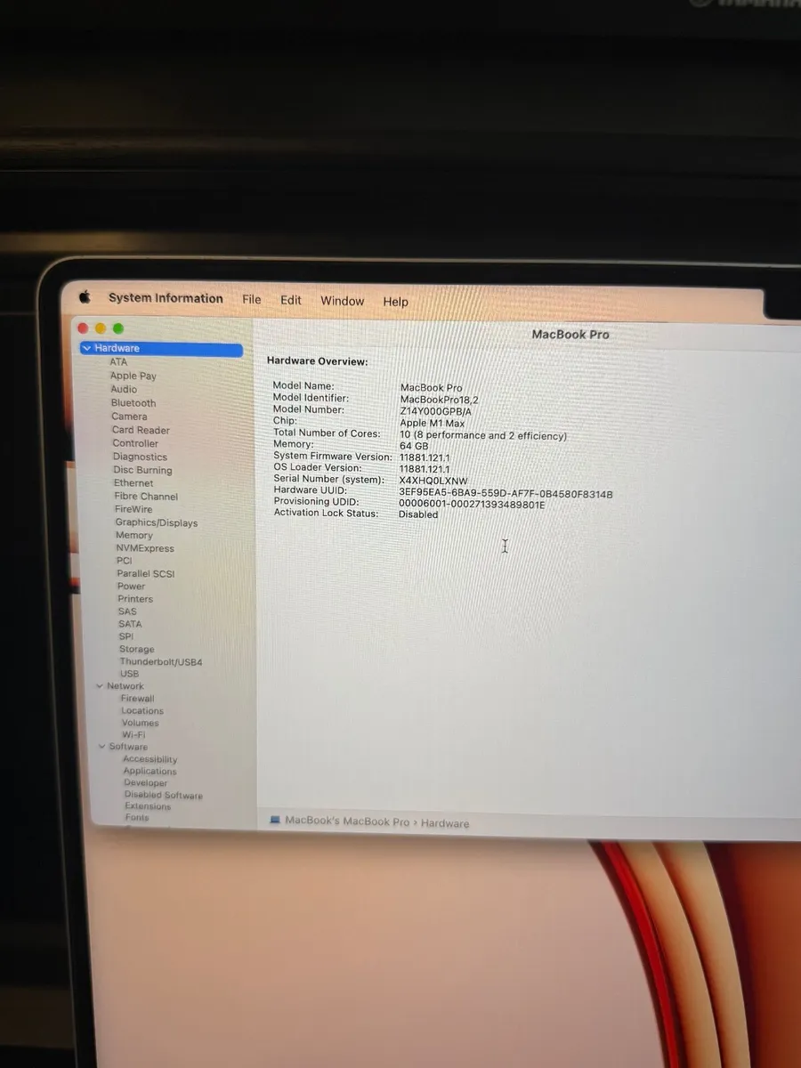 MacBook Pro 16" M1 Max 64GB/512SSD/215c - Image 4