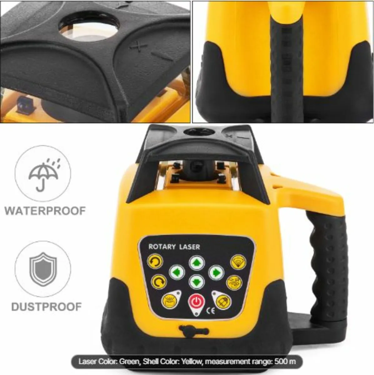 Rotary Laser Level Green Beam 500m Range - Image 2