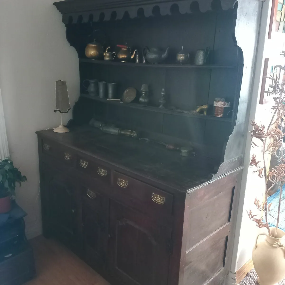 Antique 18th century oak welsh dresser - Image 2