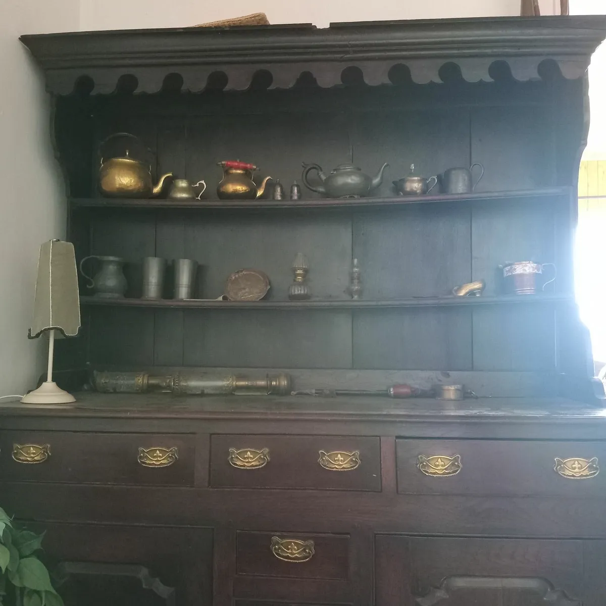 Antique 18th century oak welsh dresser - Image 3