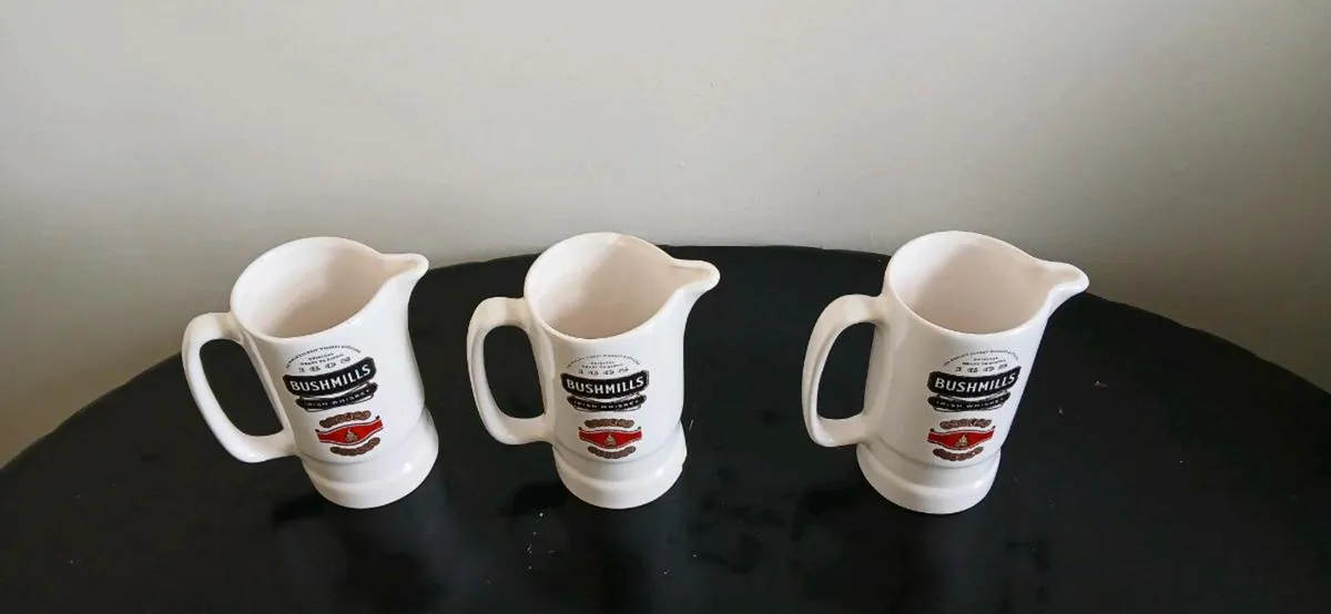 3 Bushmills whiskey jugs - Image 4