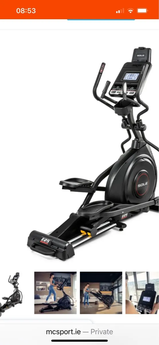 Elliptical cross trainer sole E35 rep €1299 - Image 2