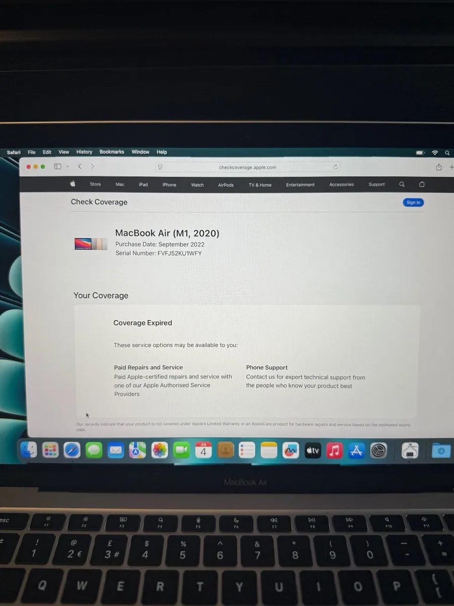 MacBook Air 8-core M1 8GB/256SSD/61c - Image 4