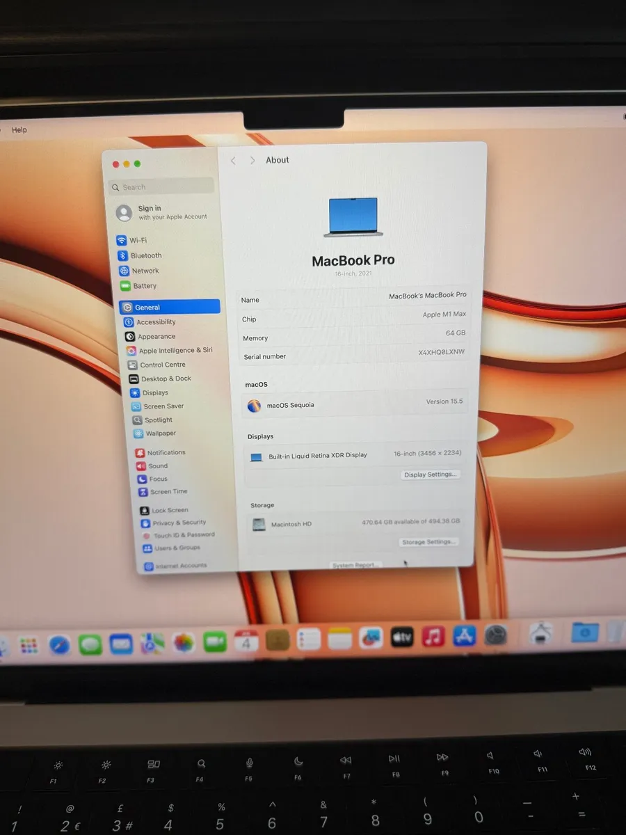 MacBook Pro 16" M1 Max 64GB/512SSD/215c - Image 2