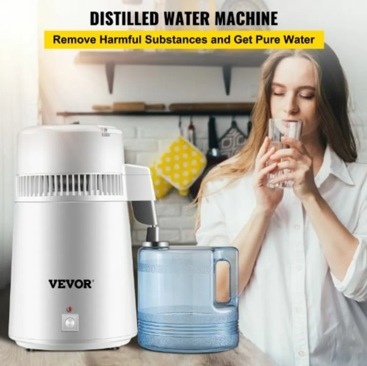 4L Pure Water Distiller 1L/h Water Purifier Filter - Image 2