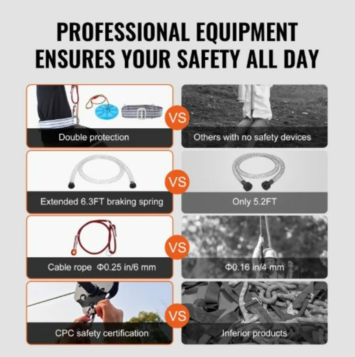 Affordable Zipline Kit for Kids and Adult, 80 ft - Image 2