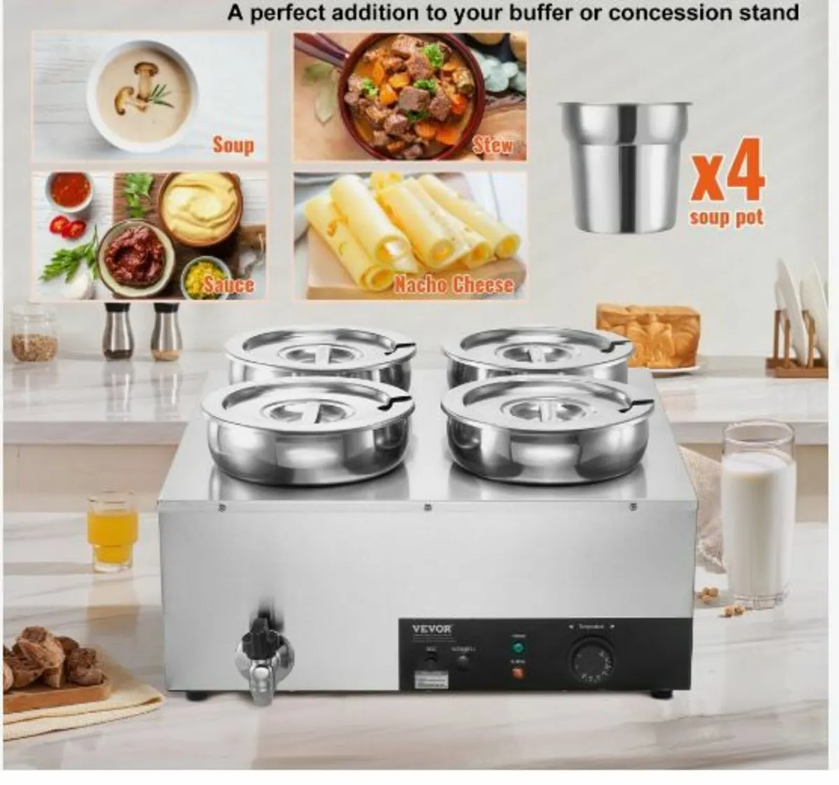 Commercial Soup Warmer Soup Station - Image 3