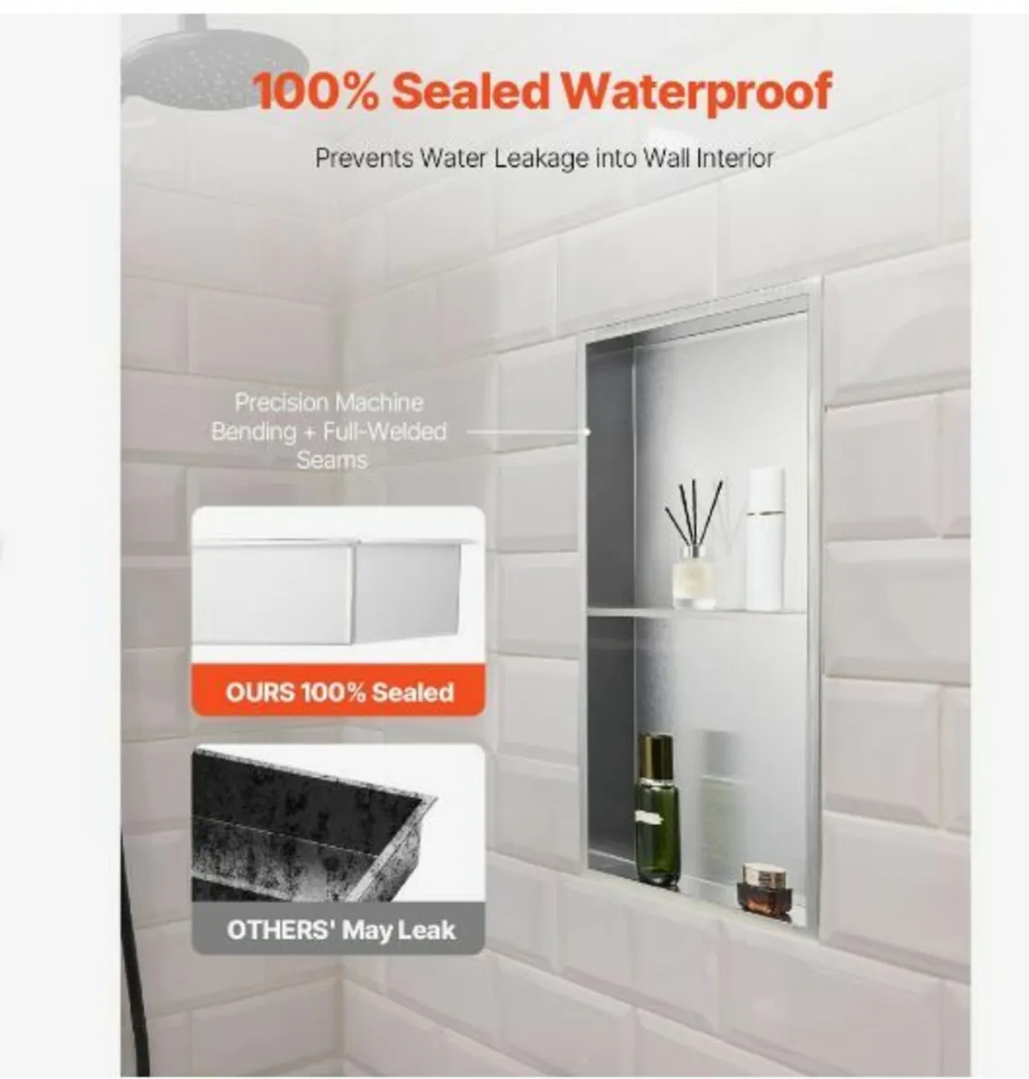 Shower Niche 33.0 x 63.5 x 10.2 cm - Image 2