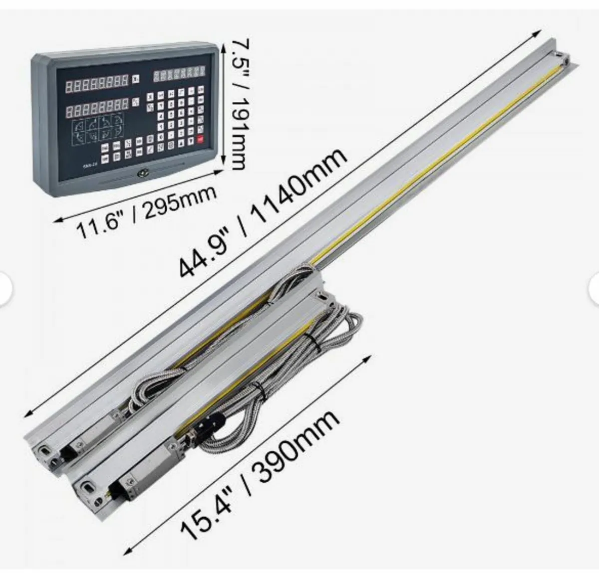 Cnc 2 Axis Digital Readout Scale Dro Linear Machin - Image 1