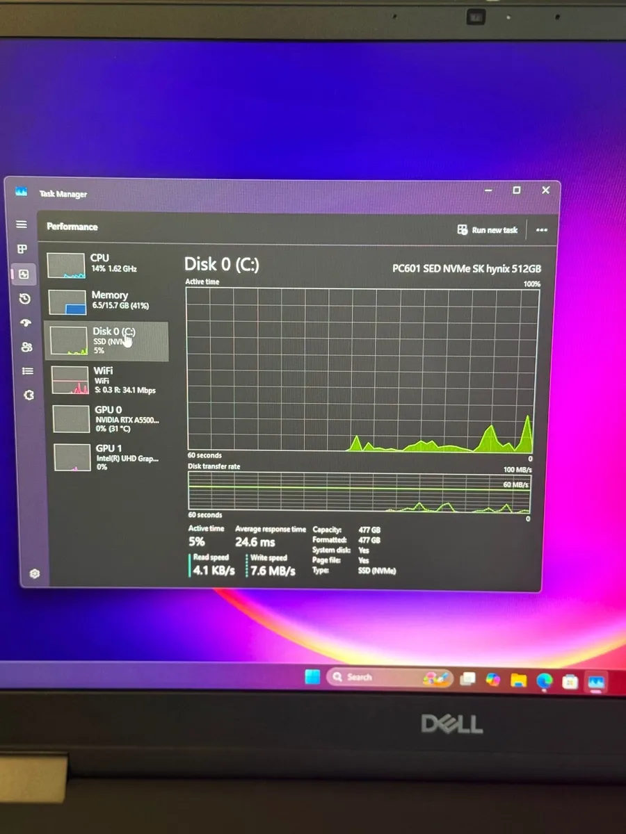 Dell Precision 7770 Laptop i9/16GB/512SSD/Nvidia - Image 3