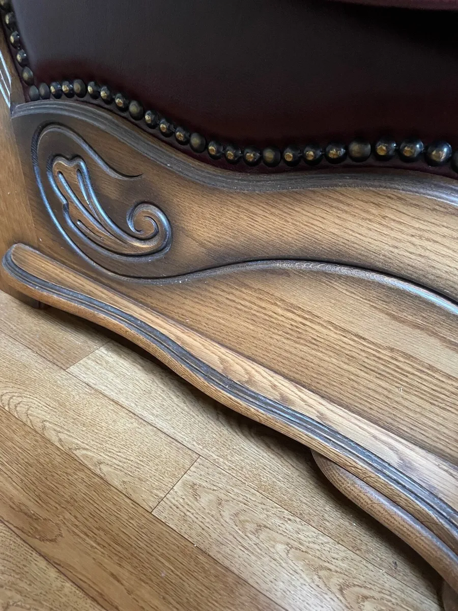 2 Seater Leather Couch - Image 3