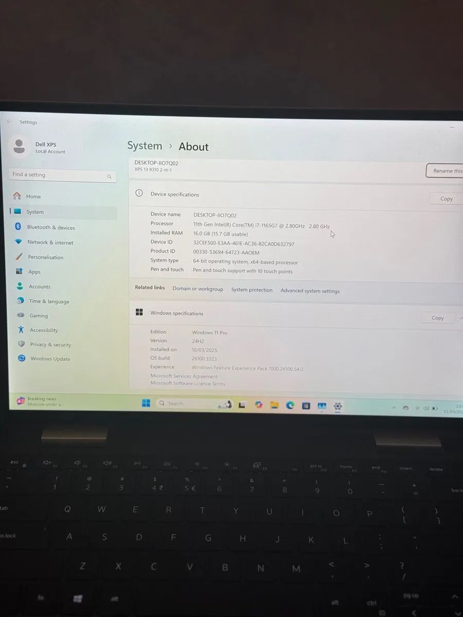 Dell XPS 9310 2in1 Laptop i7/16GB/512SSD/UHD 4K - Image 3