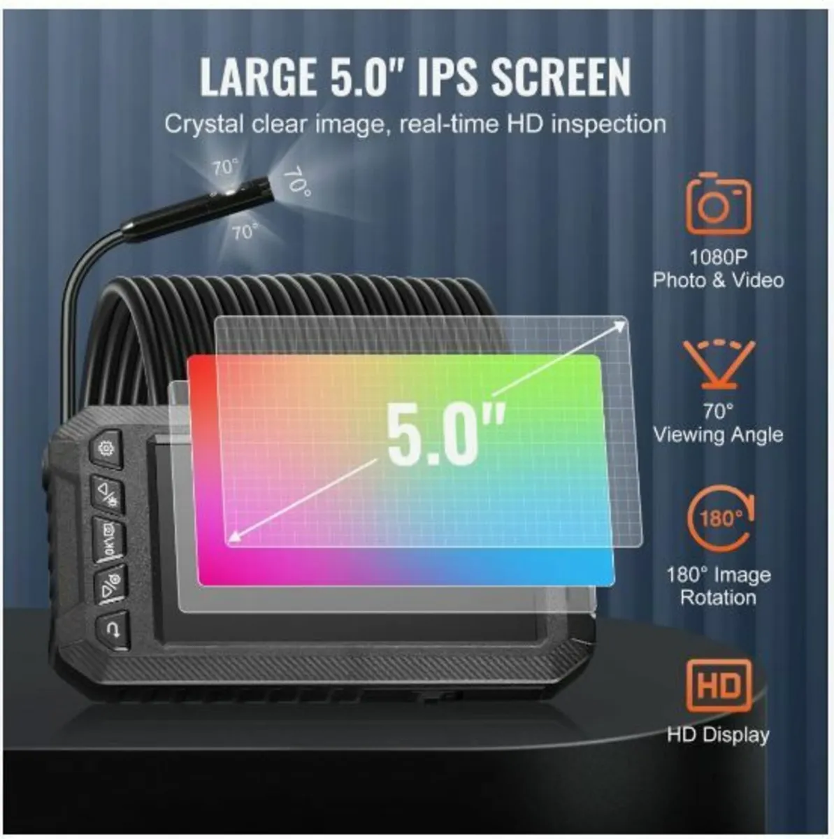 Endoscope Camera with Lights Triple Lens - Image 3