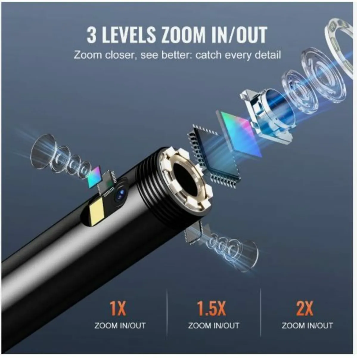 Endoscope Camera with Lights Triple Lens - Image 4