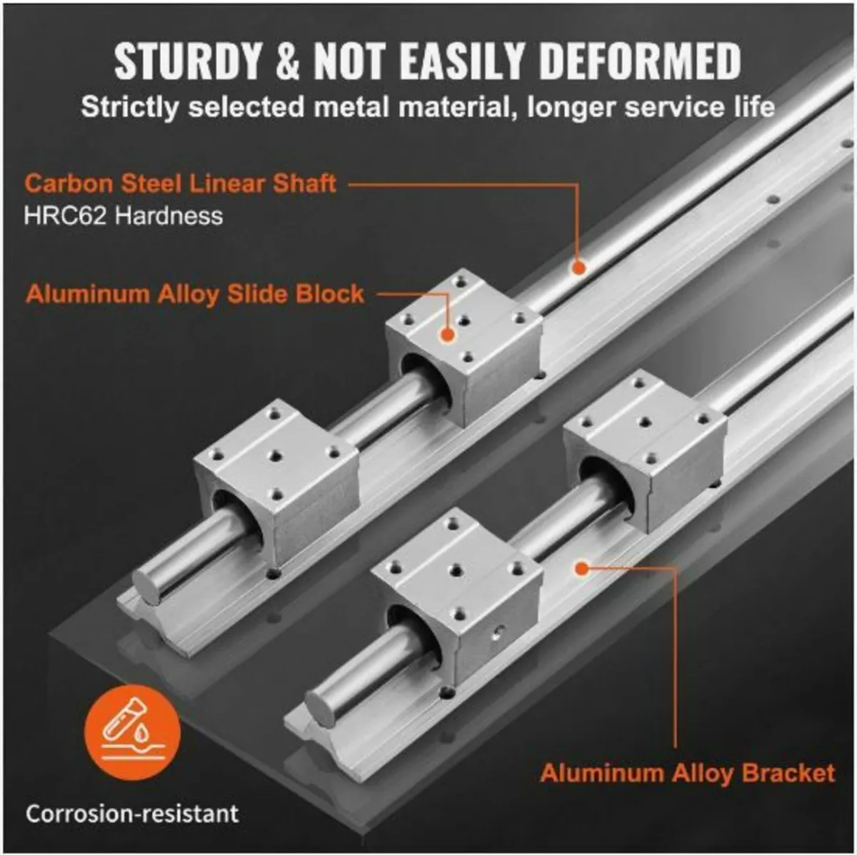 Linear Guide Rail Set, SBR16 1500mm, 2 PCS 59 - Image 2