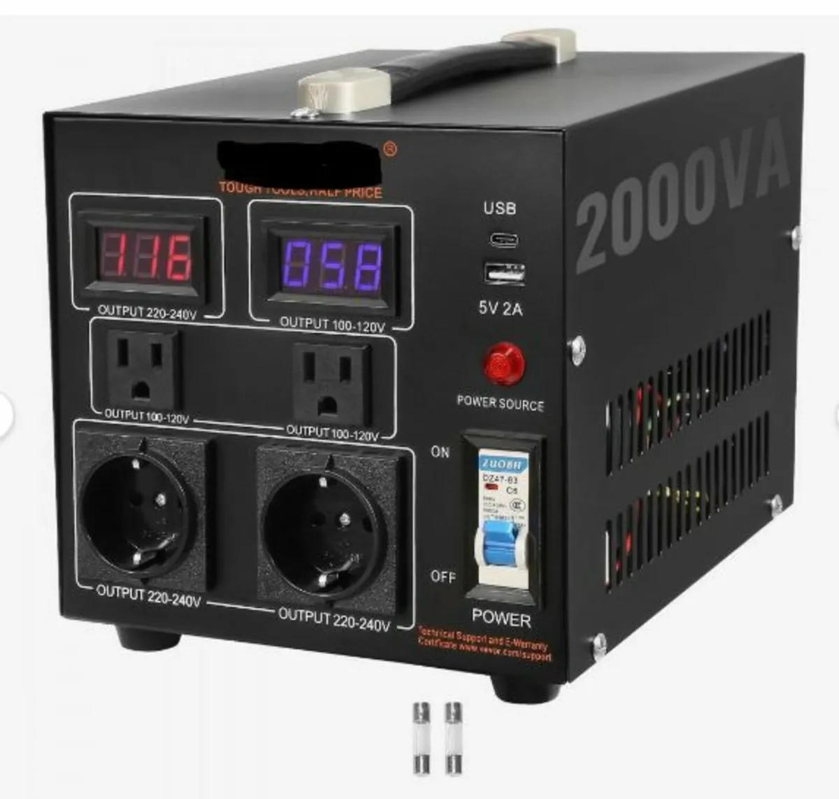 Voltage Converter Transformer, 2000VA - Image 1