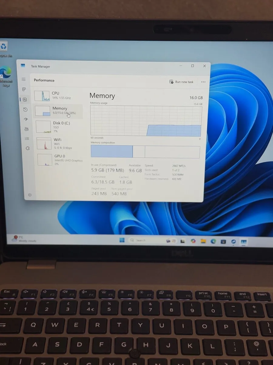 Dell Latitude 5510 i5/16GB/256SSD/FHDTouch - Image 3