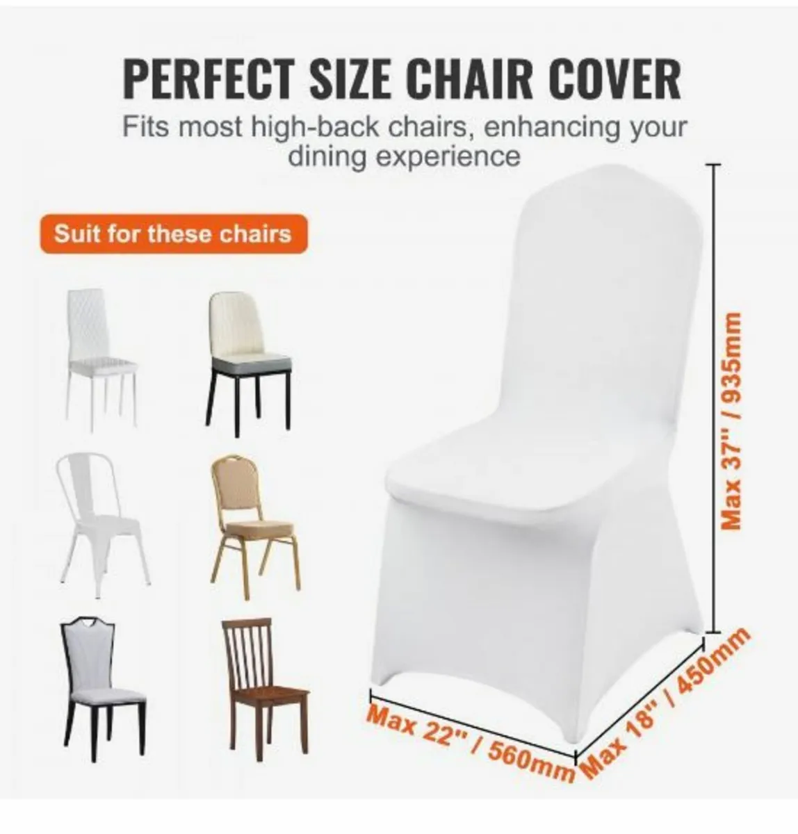 50pcs Chair Cover Wedding Spandex - Image 1