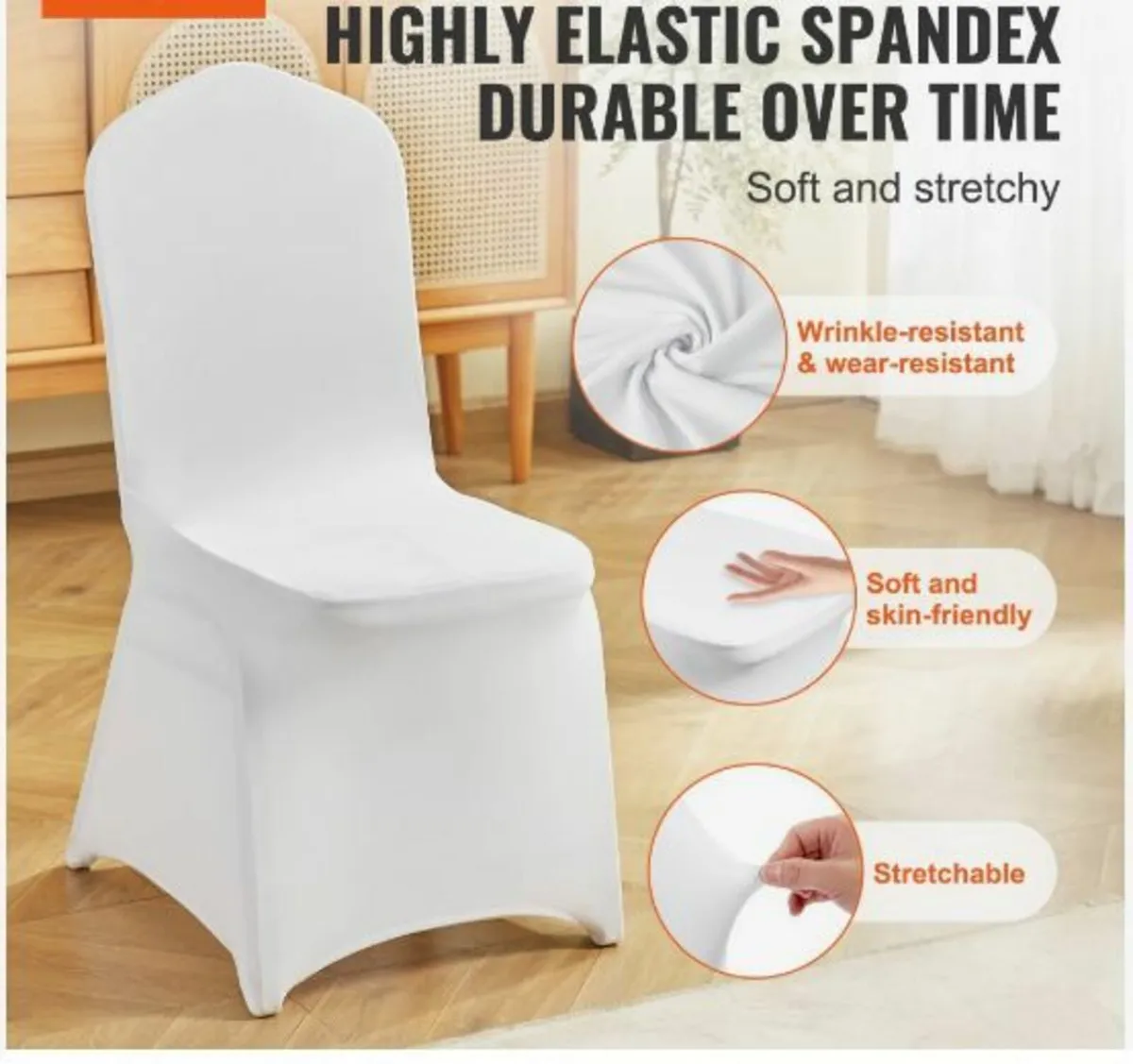 50pcs Chair Cover Wedding Spandex - Image 2