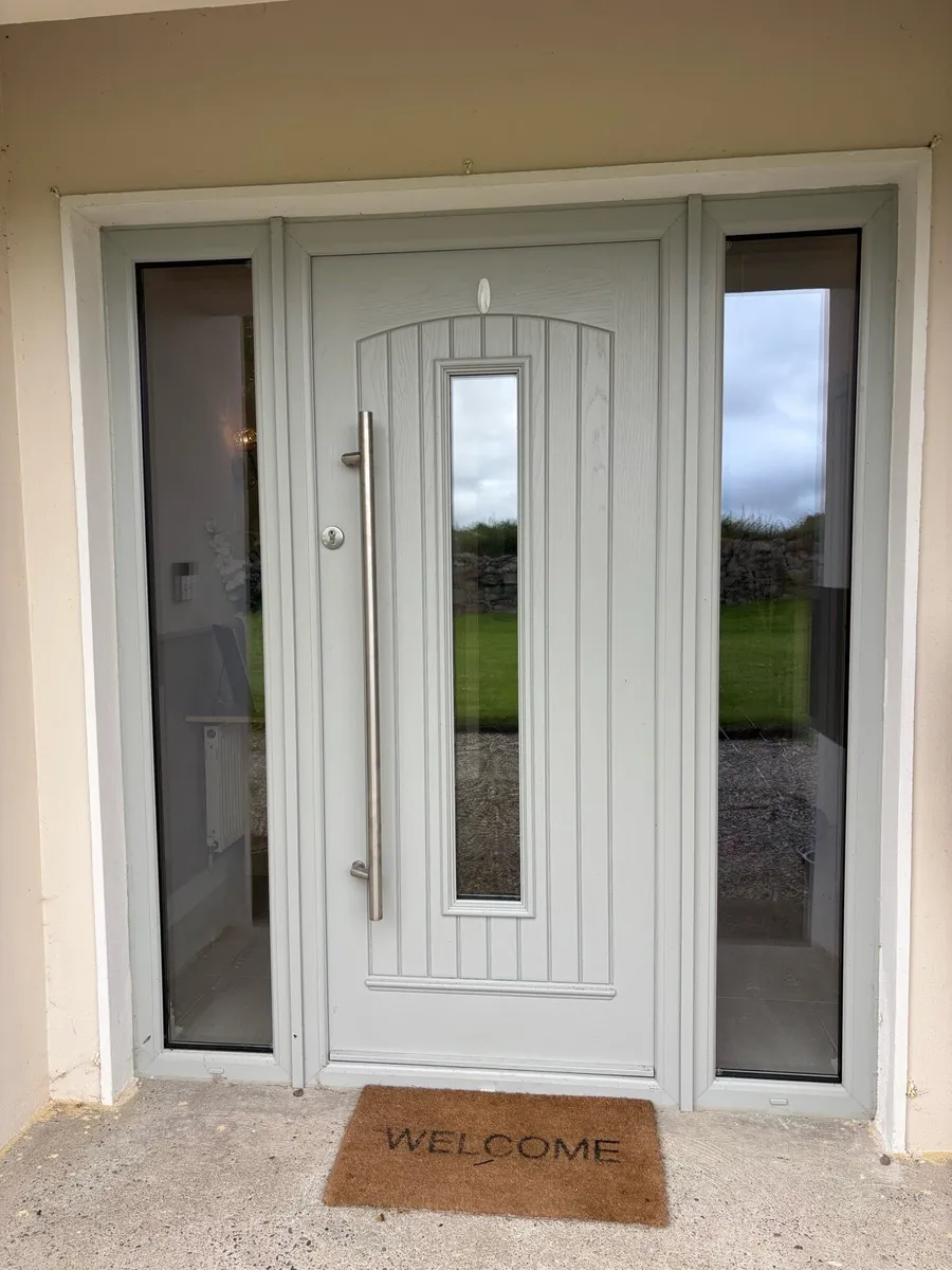 Front Door Composite with side lights - Image 1