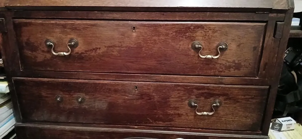 Oak Bureau Bookcase - Image 2