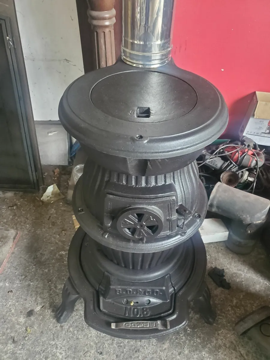 B@D pot belly solid fuel stove reconditioned - Image 3