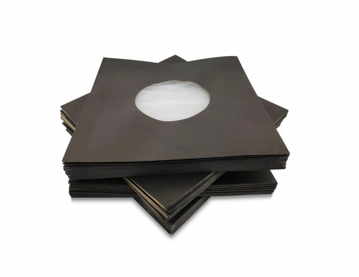 Black Record Anti static Polylined Sleeves 45rpm! - Image 3