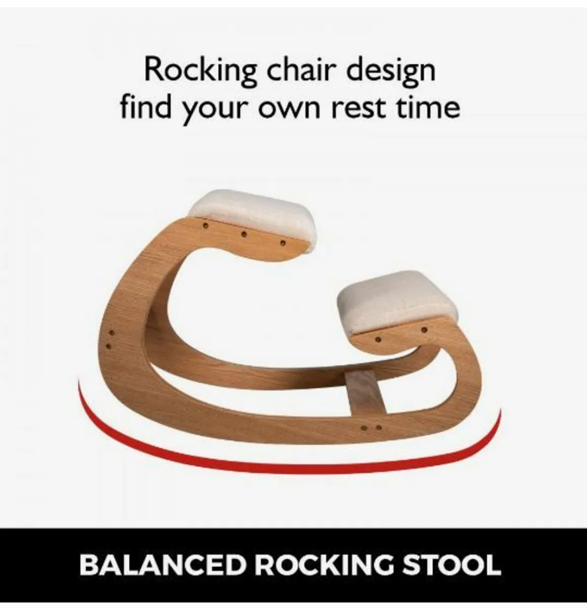 Ergonomic Kneeling Chair 220LB Load Capacity - Image 3