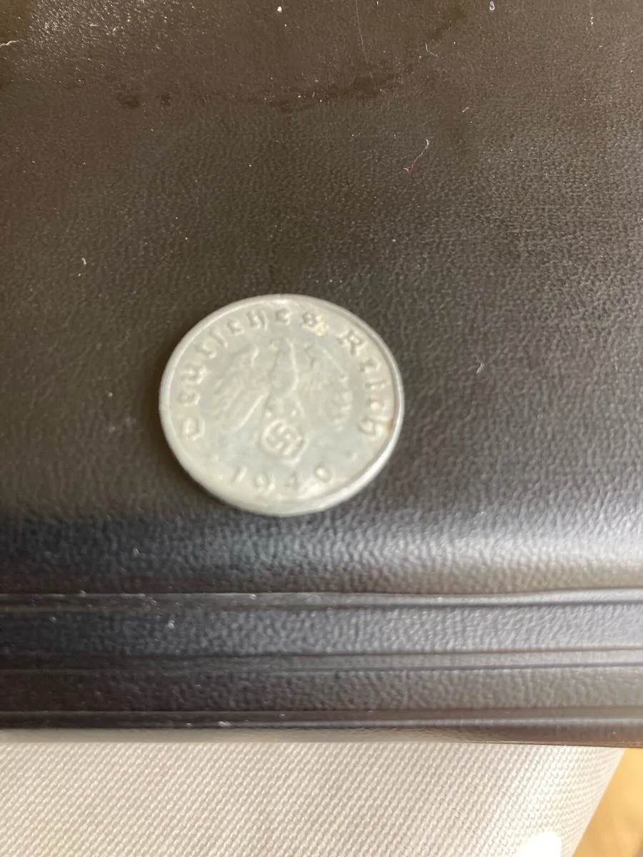 Rare/Genuine WW2 German Coin, 10 Pfennig 1940 - Image 2