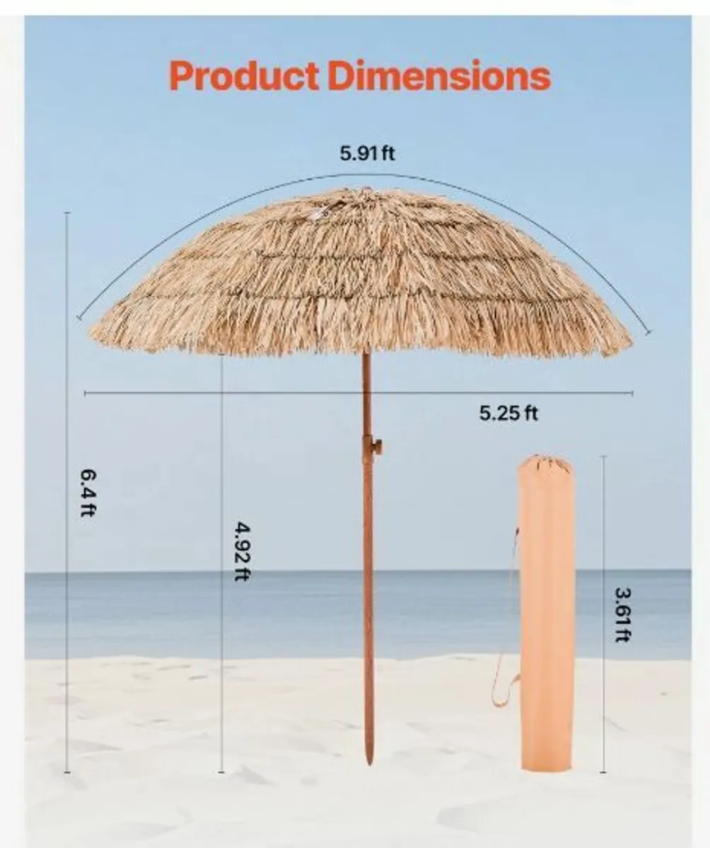 Tiki Umbrella Thatched Patio - Image 3