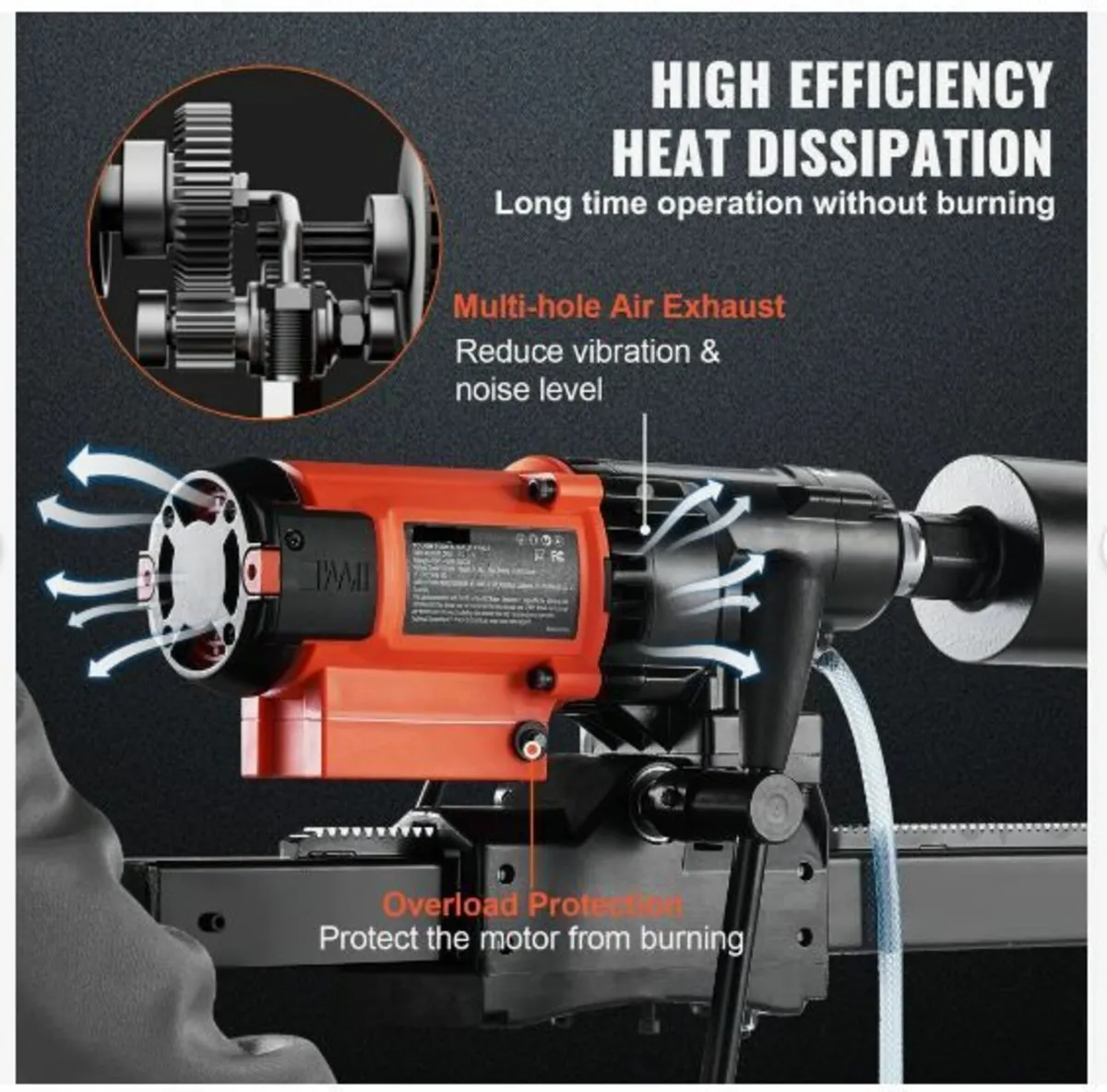 Wet&Dry Diamond Core Drill Machine Concrete - Image 3
